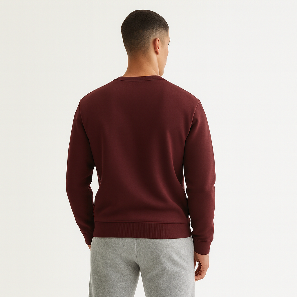 Men Sweatshirt Pure Cotton - MAROON