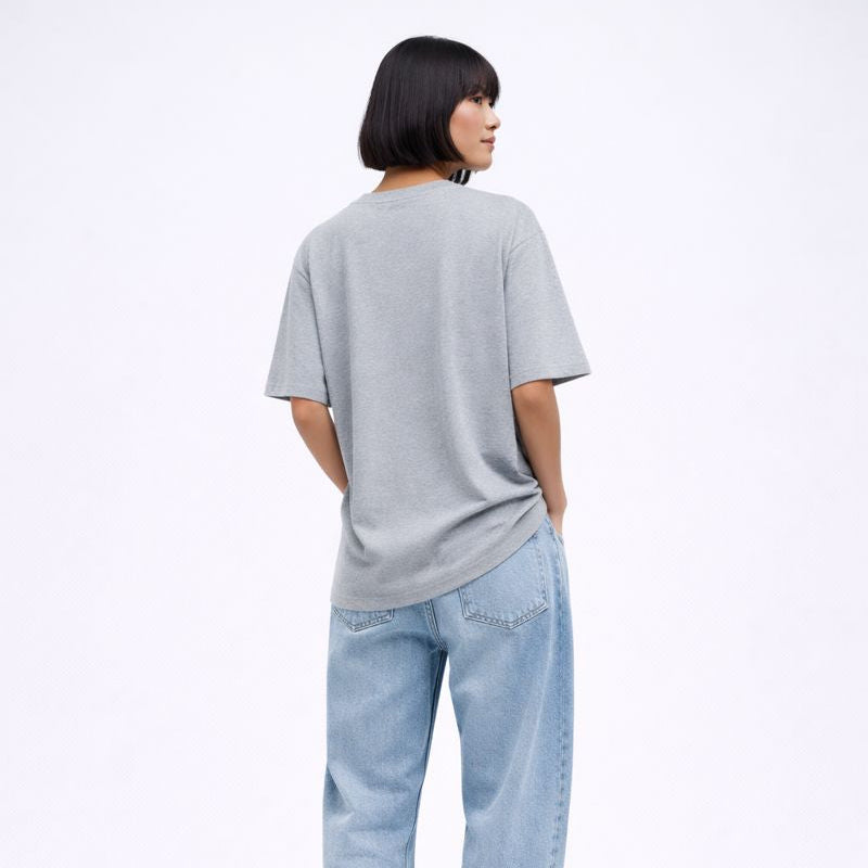 Easily Distracted Women Oversized T-shirt Pure Cotton - GREY