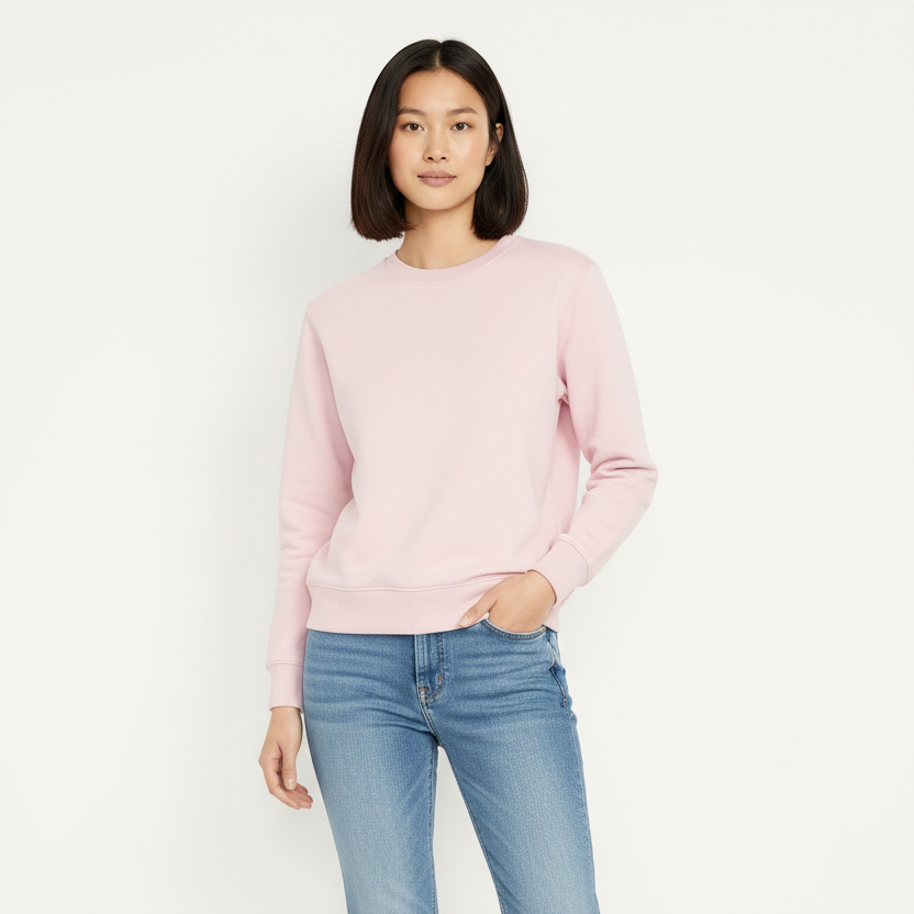 Women Sweatshirt Pure Cotton - PINK
