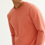 Men Sweatshirt Pure Cotton - CORAL