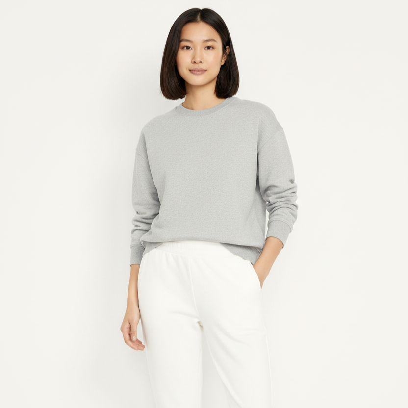 Women Sweatshirt Pure Cotton - GREY