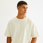 Men Oversized T-shirt Pure Cotton - OFF WHITE