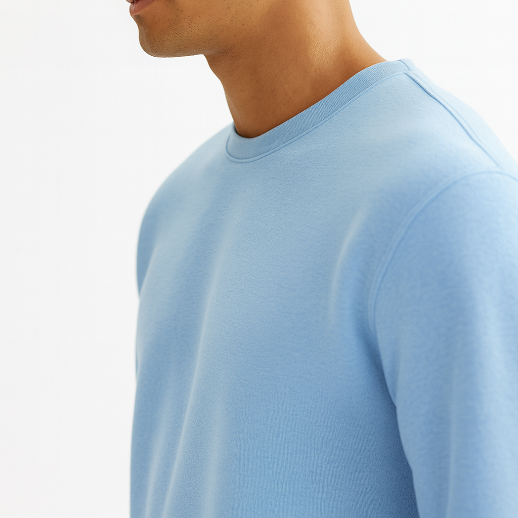 Men Sweatshirt Pure Cotton - BLUE
