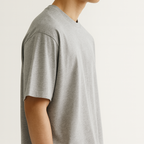 Men Oversized T-shirt Pure Cotton - GREY