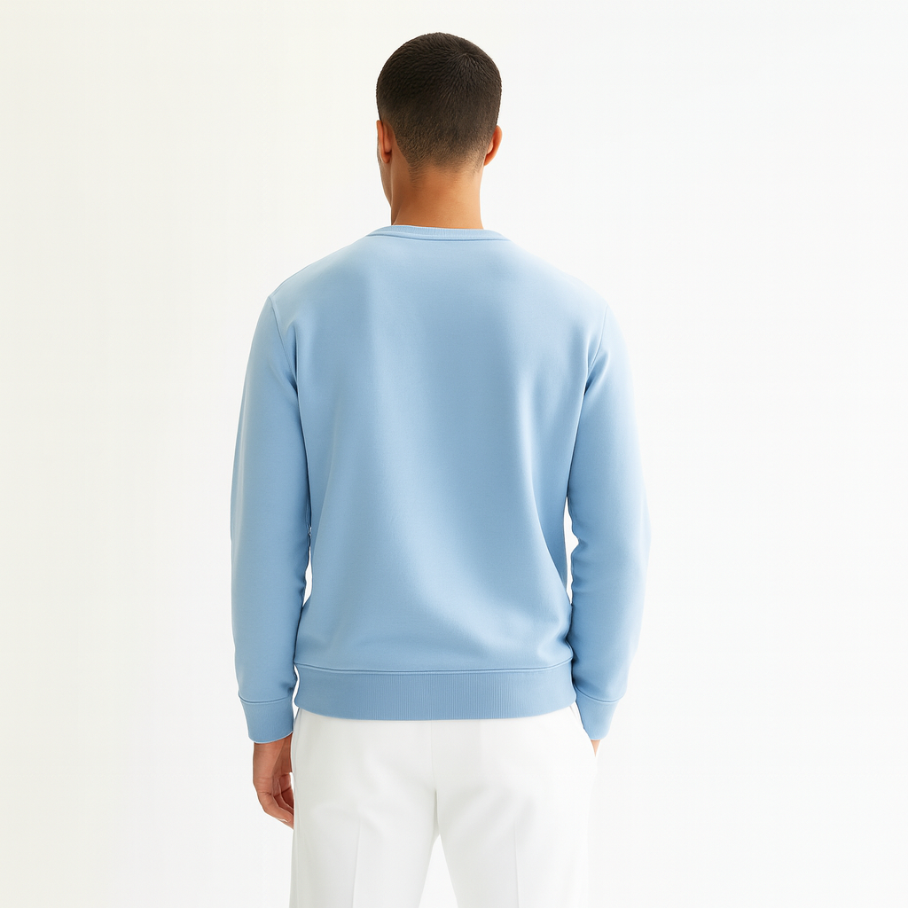 Men Sweatshirt Pure Cotton - BLUE