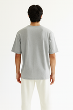 Men Oversized T-shirt Pure Cotton - GREY