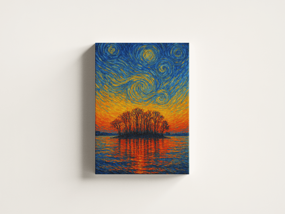 Island of Illusion Premium Canvas Art Print