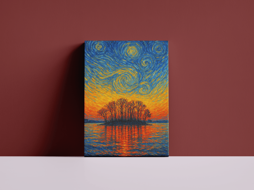 Island of Illusion Premium Canvas Art Print