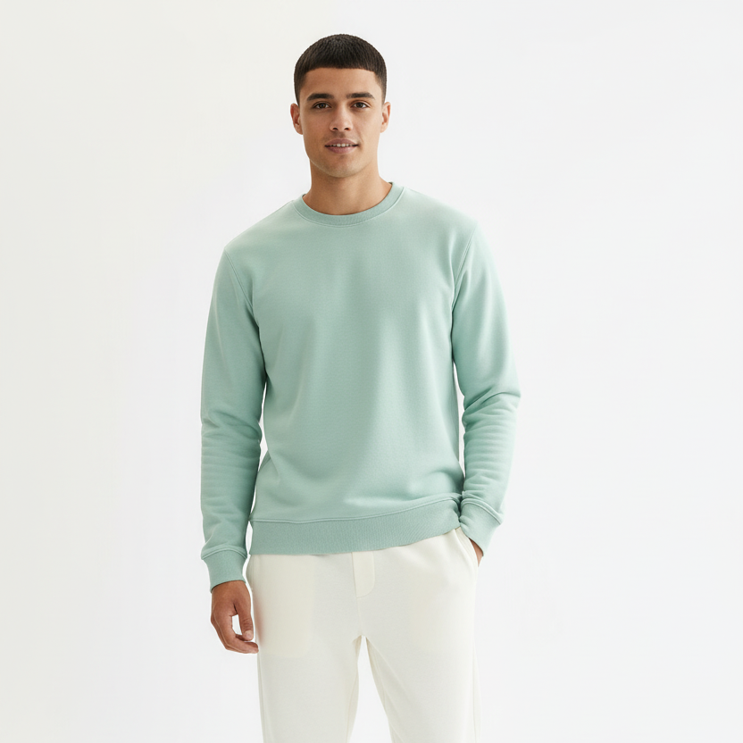 Men Sweatshirt Pure Cotton - MINT