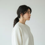 Women Loose Fit Sweatshirt Pure Cotton - WHITE