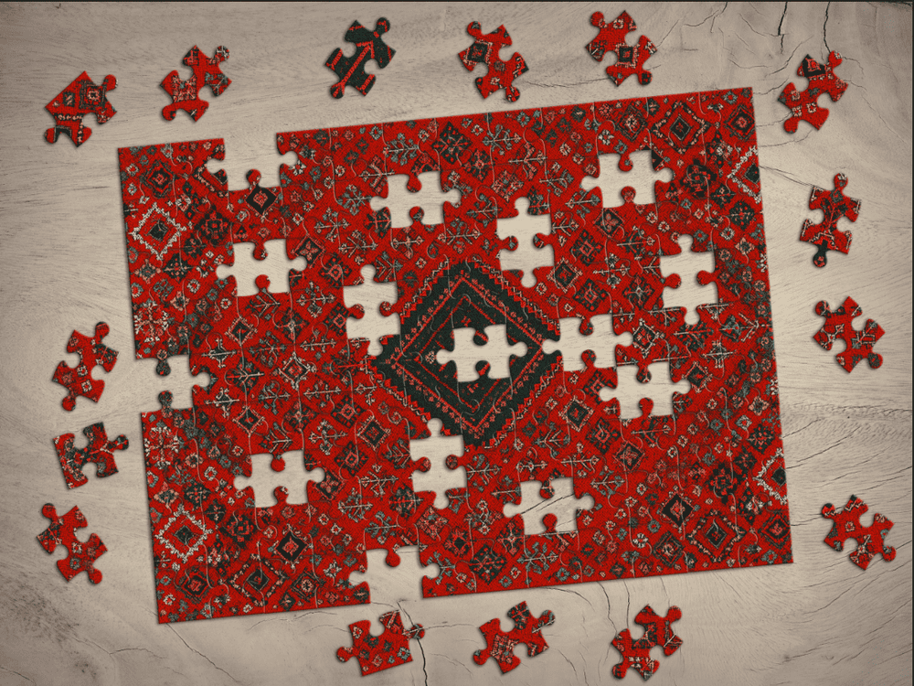 Red Persian Carpet Jigsaw Puzzle