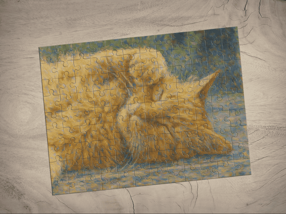 Feline in Slumber Jigsaw Puzzle