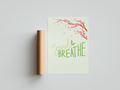 Just Breathe Meditative Poster