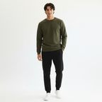 Men Sweatshirt Pure Cotton - OLIVE