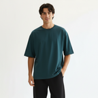 Men Oversized T-shirt Pure Cotton - TEAL
