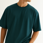Men Oversized T-shirt Pure Cotton - TEAL
