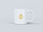Kawai Duck White Coffee Mug