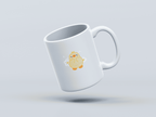 Kawai Duck White Coffee Mug