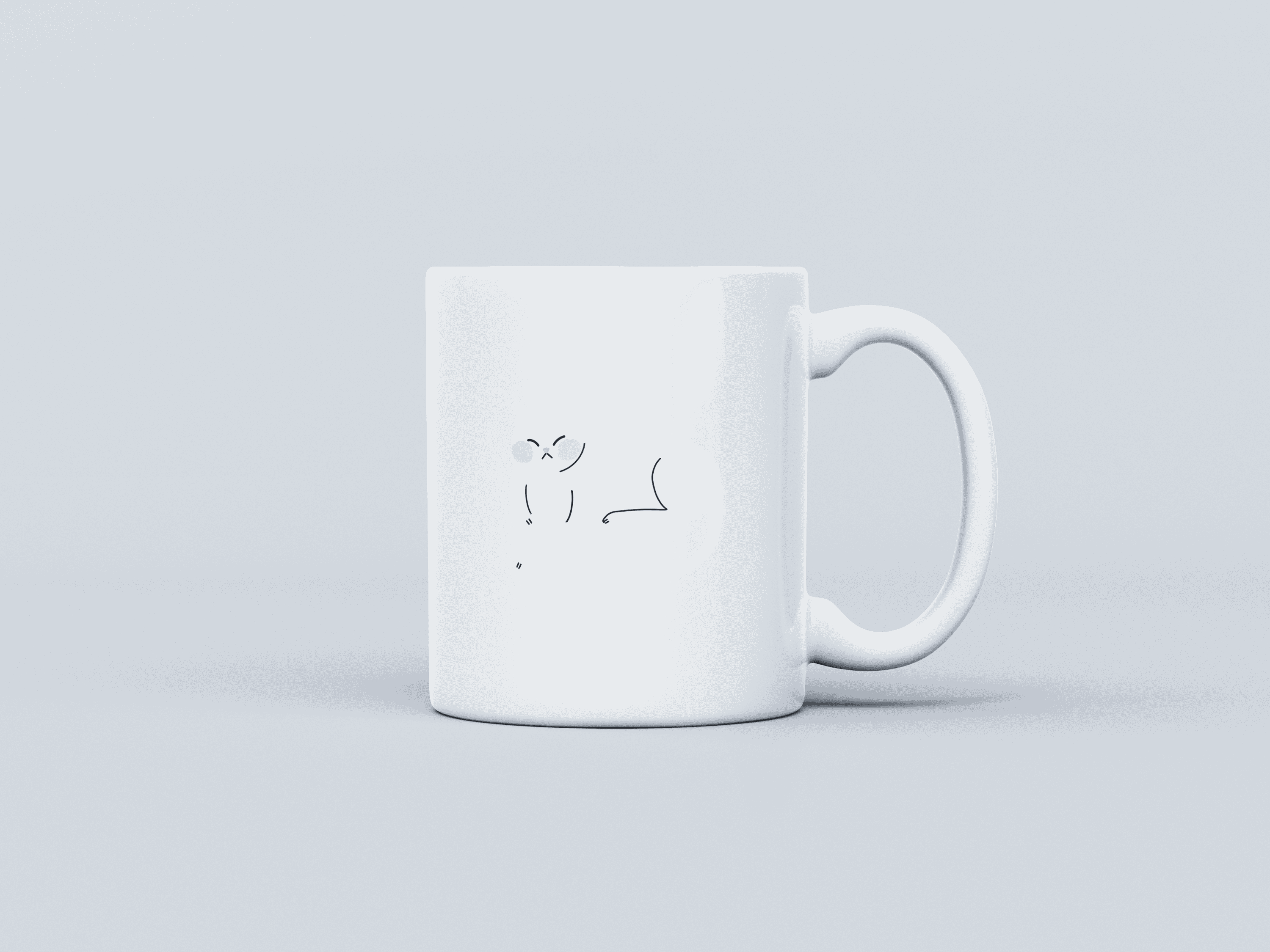 Kitty Cat White Coffee Mug