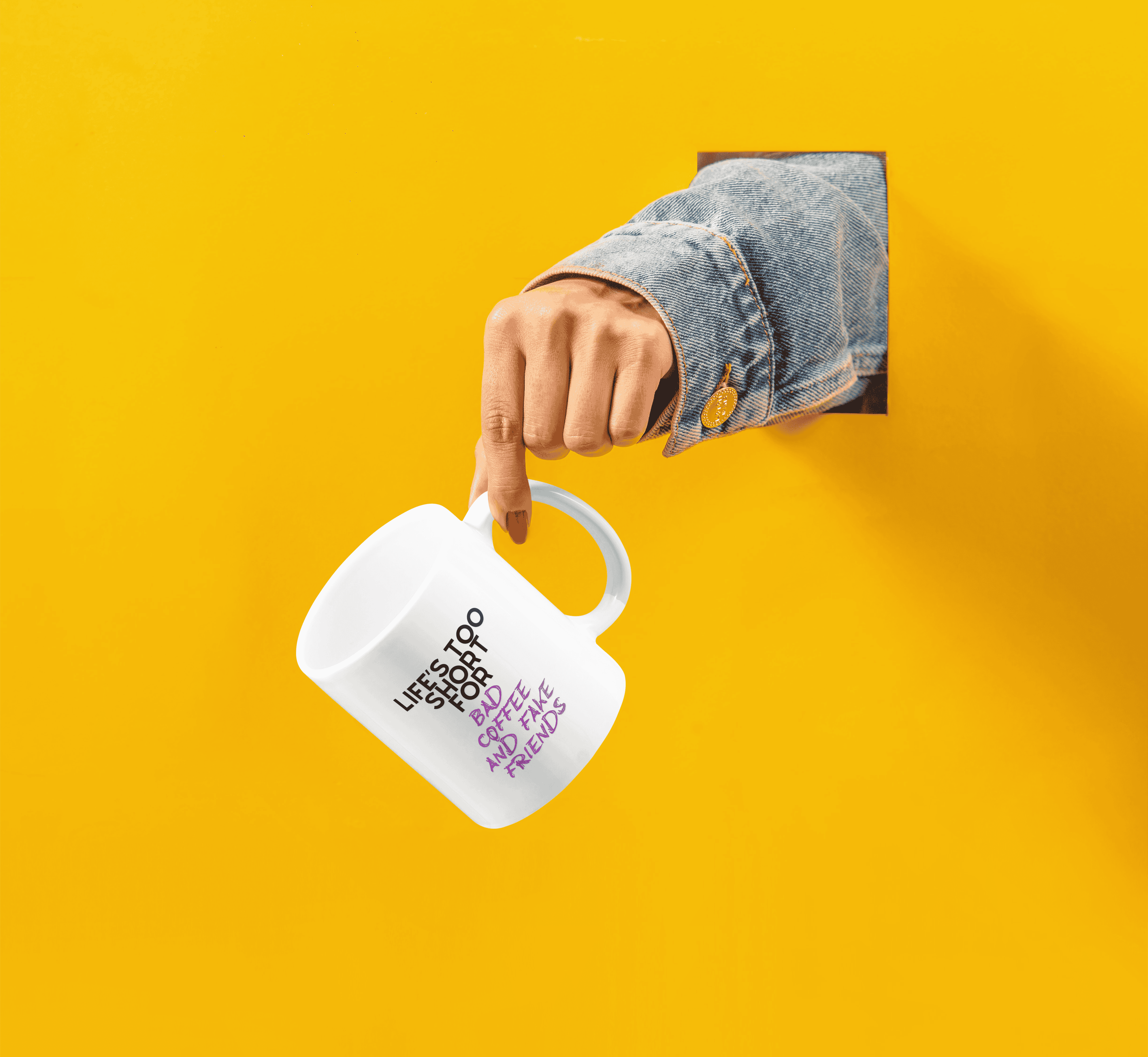 Life's Too Short White Coffee Mug