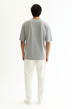 Tokyo 1980 Men Oversized T-shirt Pure Cotton - GREY