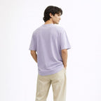 Tokyo 1980 Men Oversized T-shirt Pure Cotton - LAVENDER
