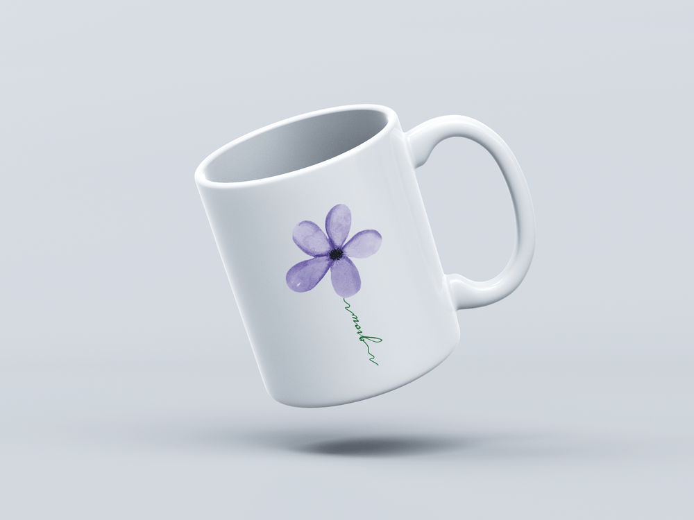 Myrtle White Coffee Mug