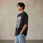 Emotionally Unavailable Men Oversized T-shirt Pure Cotton - BLACK