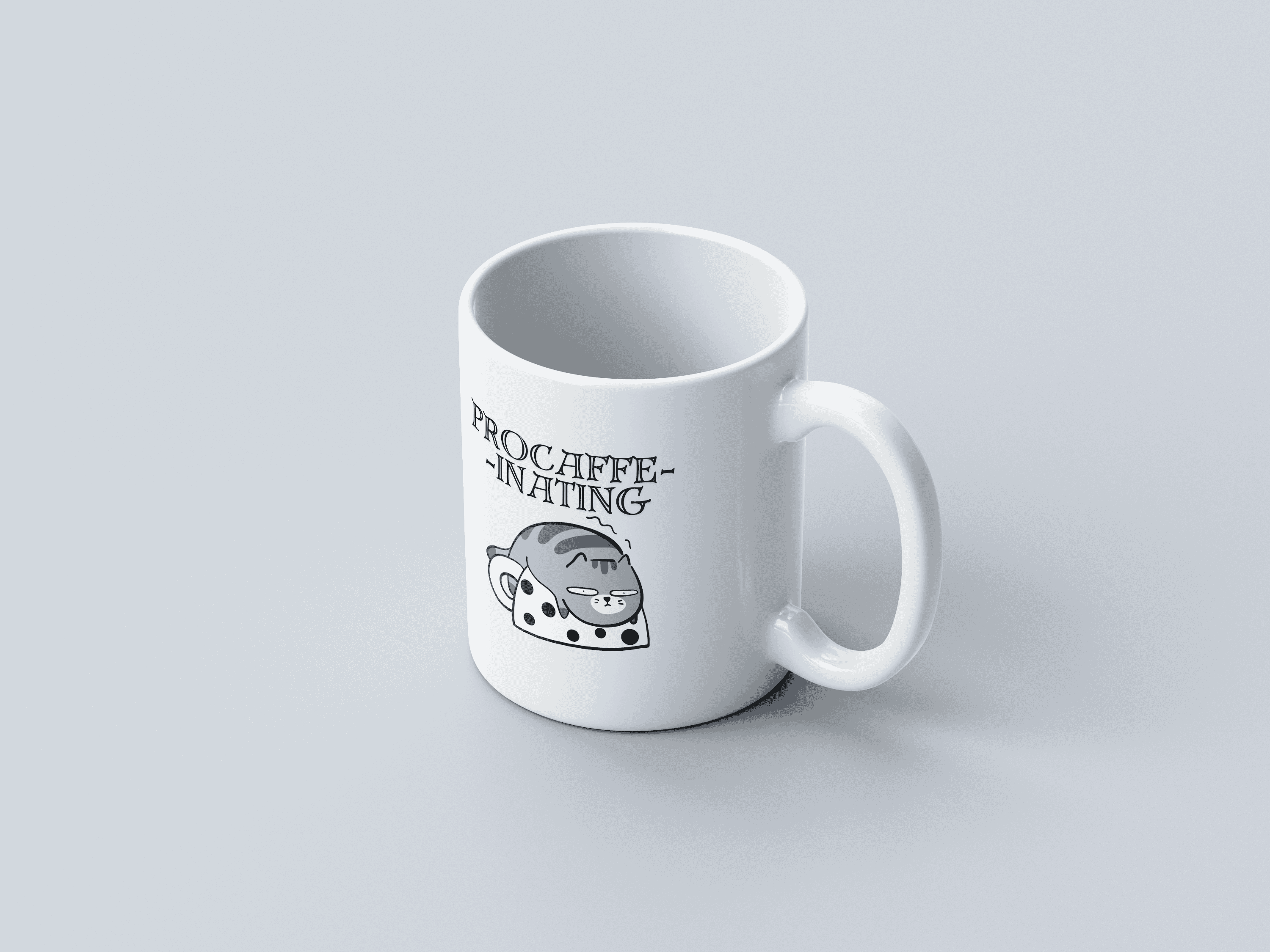 Procaffeinating White Coffee Mug