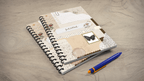 Rustic Vintage Spiral Journal, A5 UNRULED