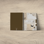Rustic Vintage Spiral Journal, A5 UNRULED
