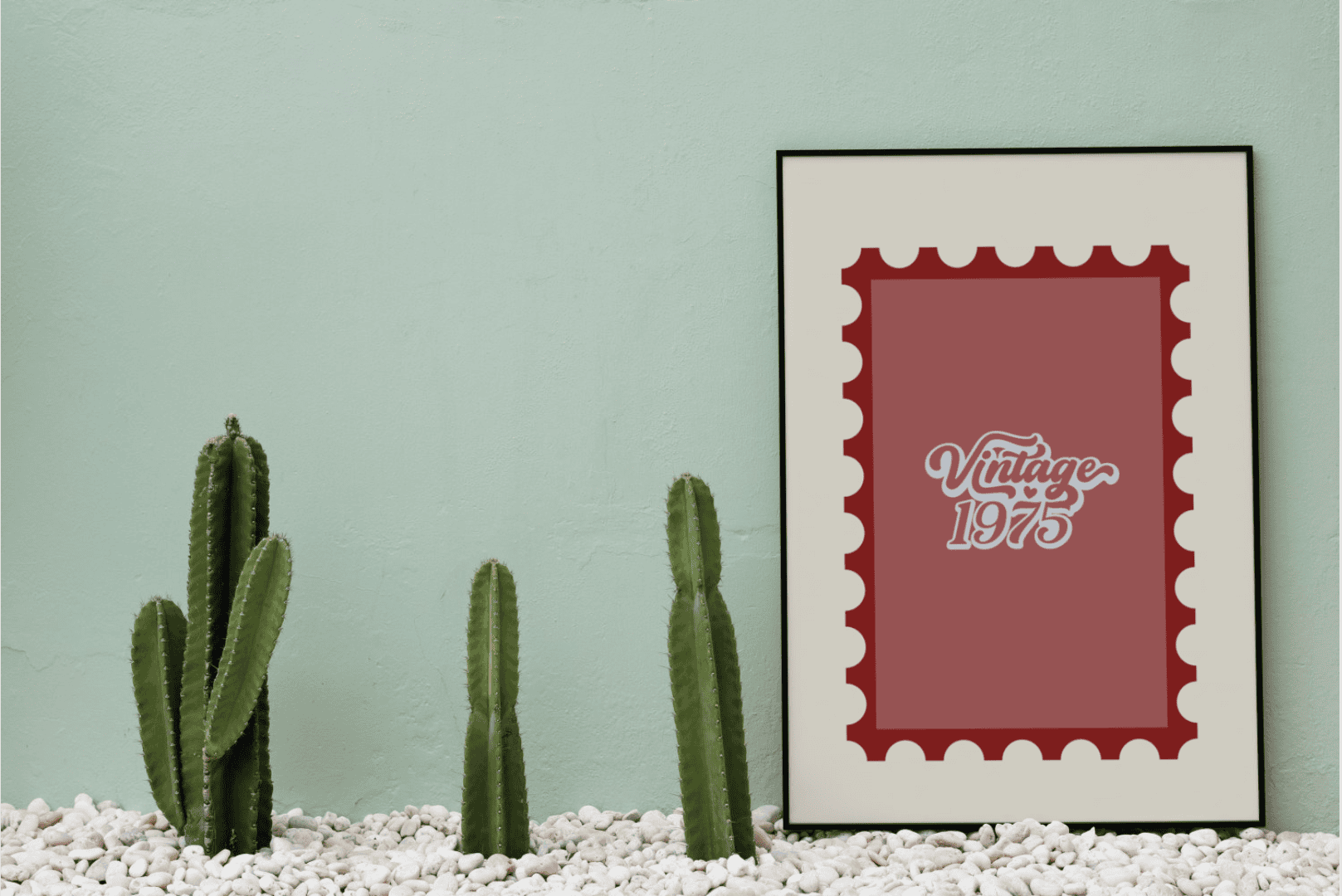 Maroon Vintage Poster