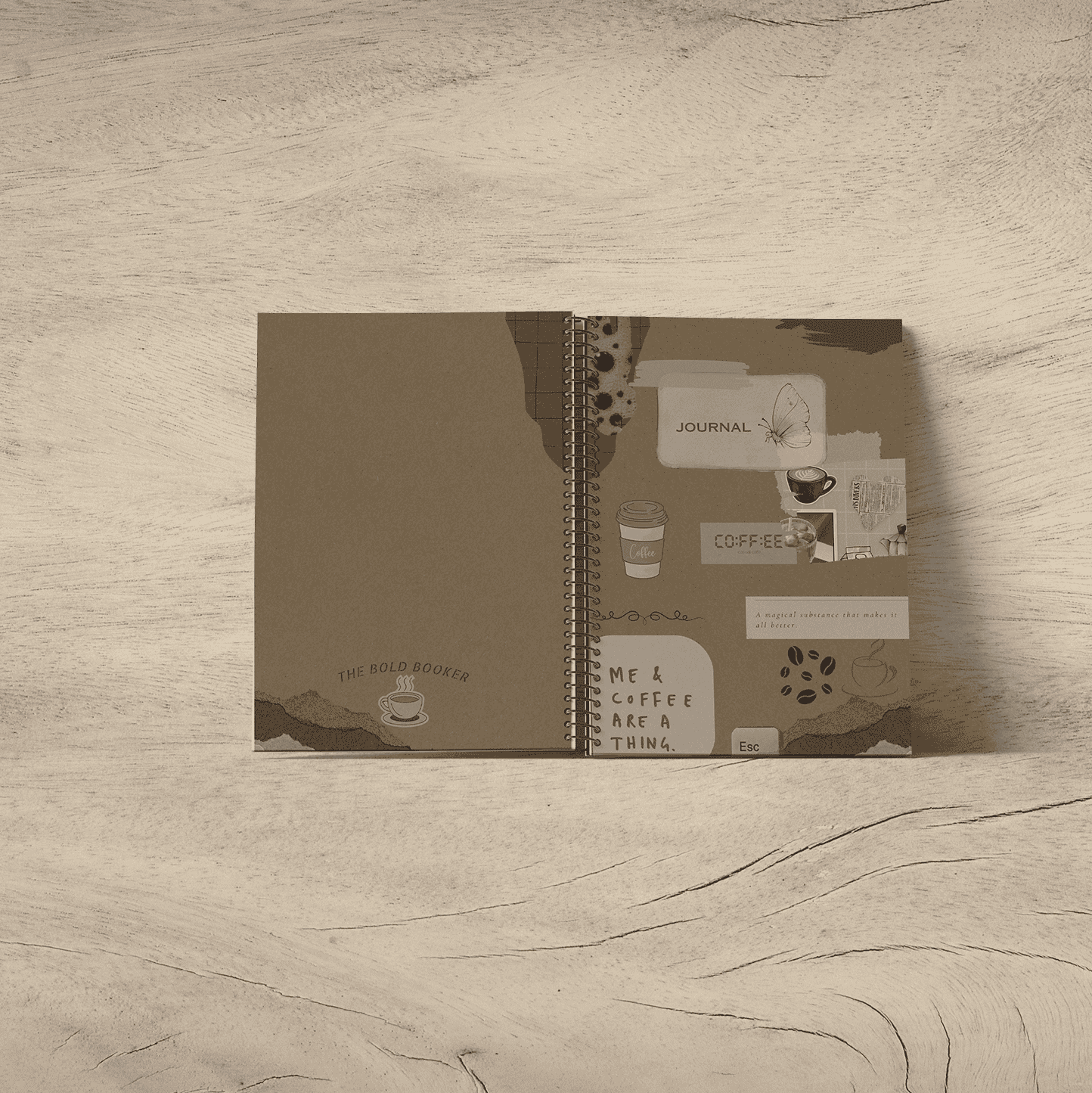 Espresso Yourself Spiral Journal, A5 UNRULED