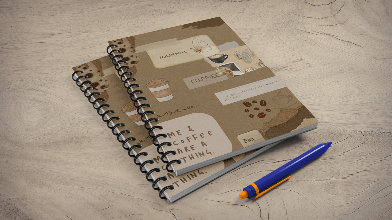 Espresso Yourself Spiral Journal, A5 UNRULED