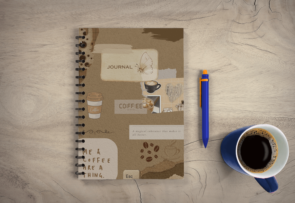 Espresso Yourself Spiral Journal, A5 UNRULED