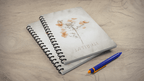 Soft Autumn Spiral Journal, UNRULED A5