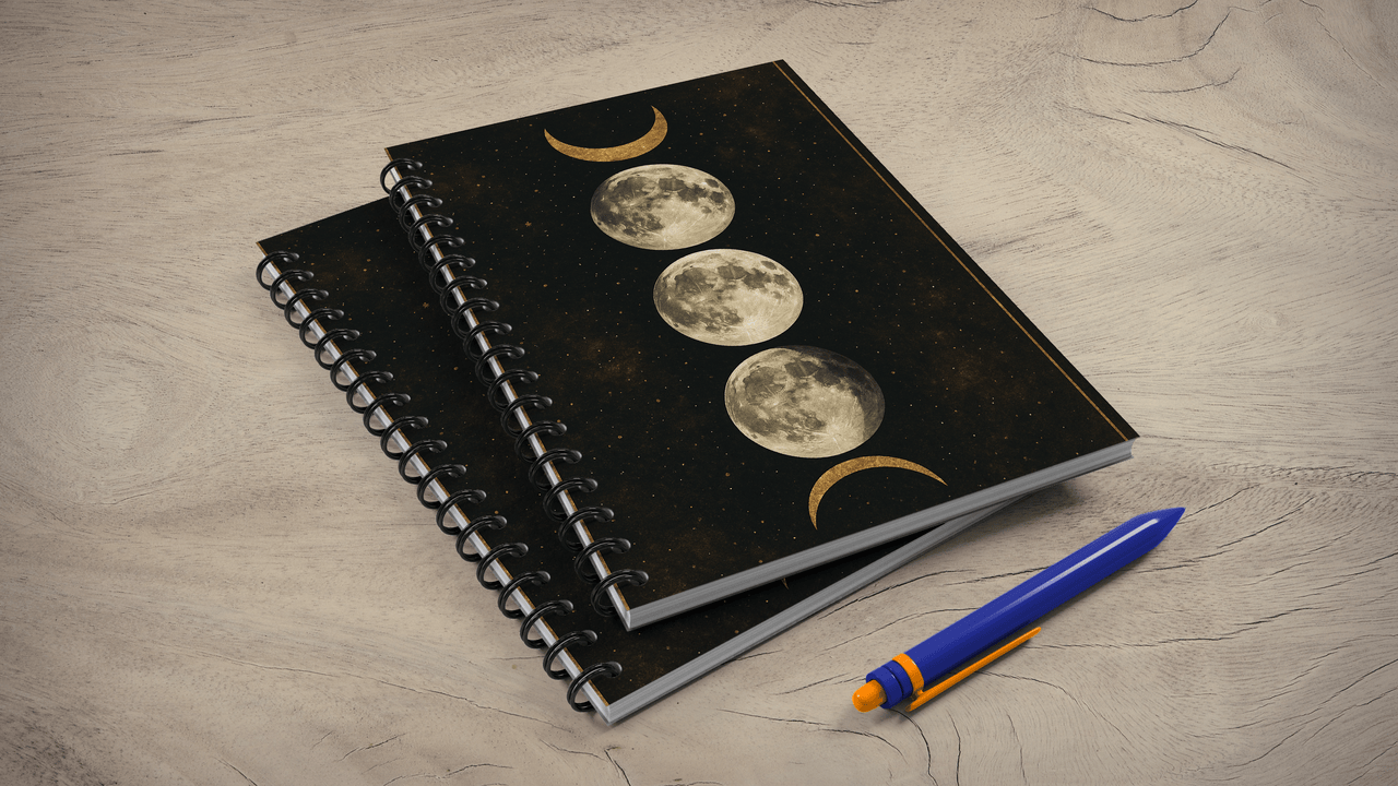 Lunar Spiral Journal, A5 UNRULED