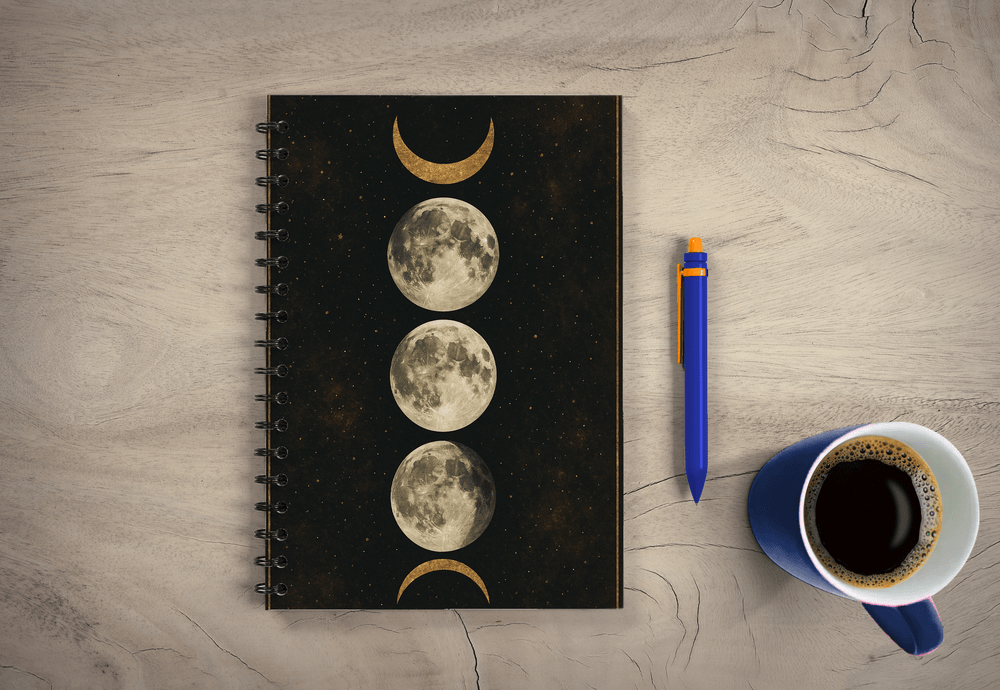 Lunar Spiral Journal, A5 UNRULED
