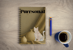 Purrsonal Spiral Journal, A5 UNRULED