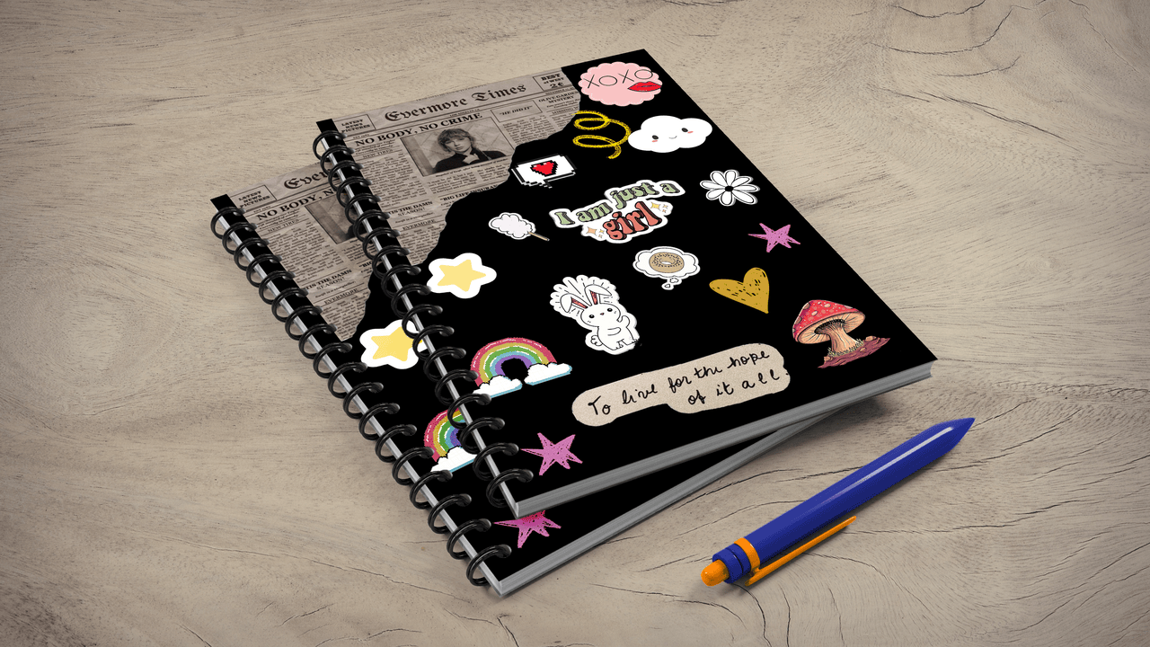 Vibes Spiral Journal, A5 UNRULED