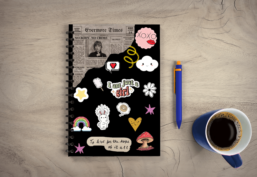 Vibes Spiral Journal, A5 UNRULED