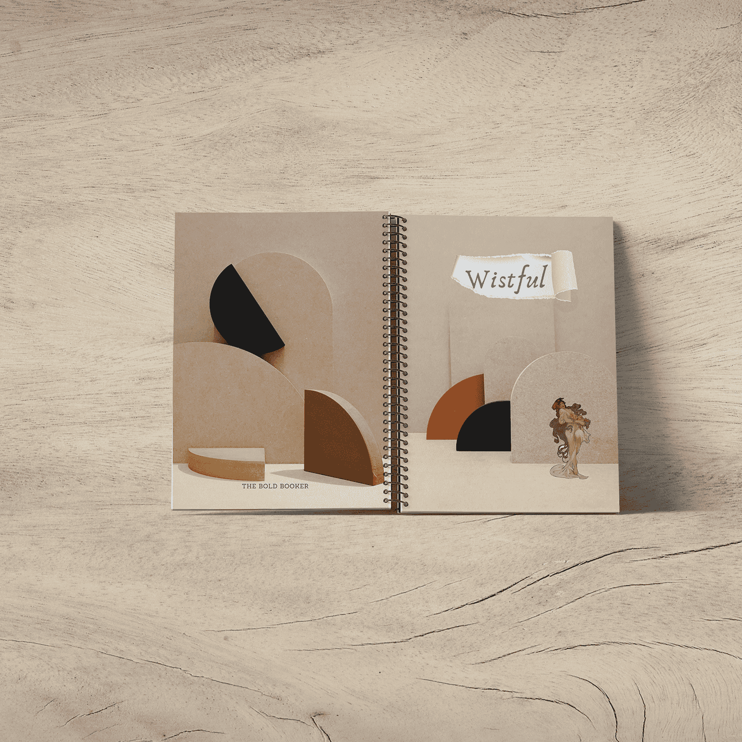 Wistful Spiral Journal, A5 UNRULED