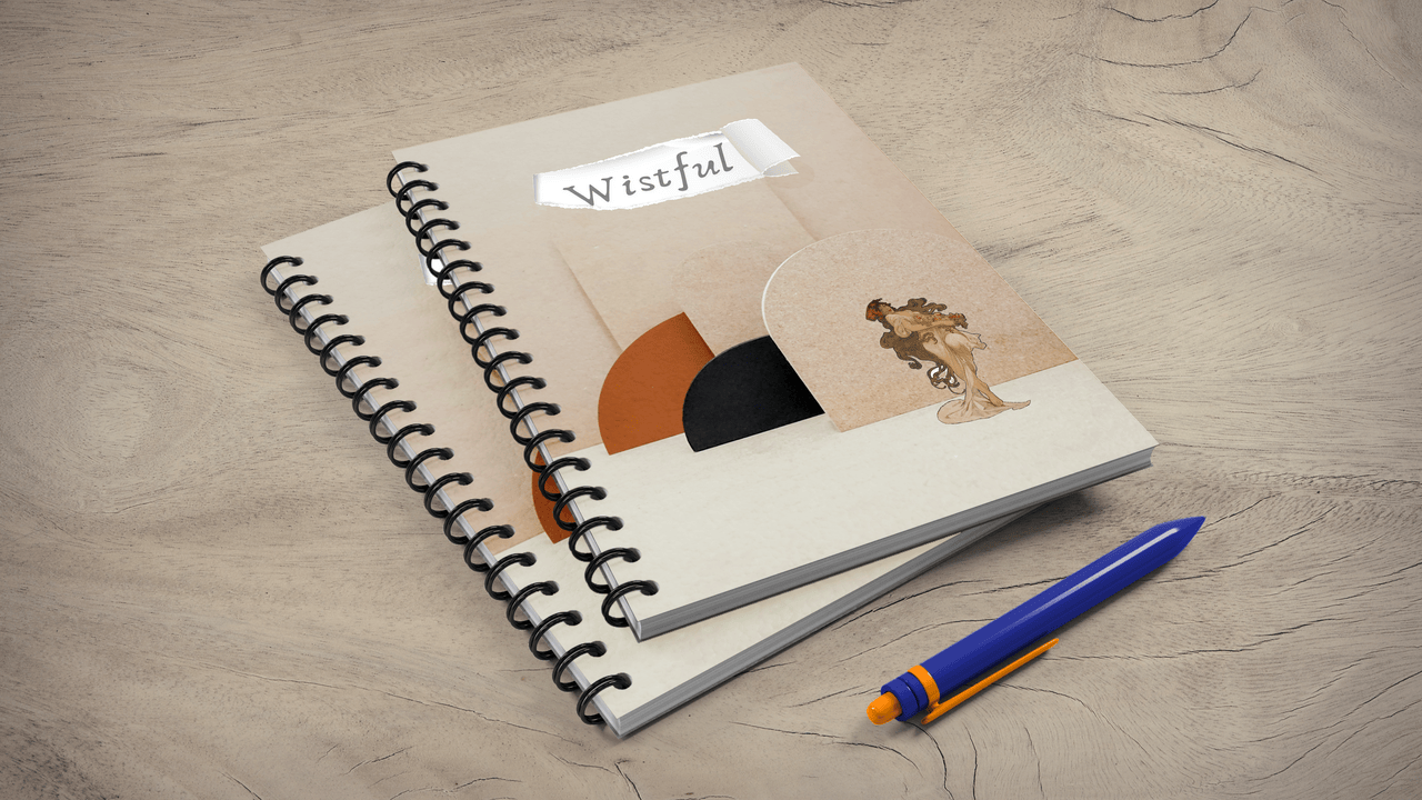 Wistful Spiral Journal, A5 UNRULED
