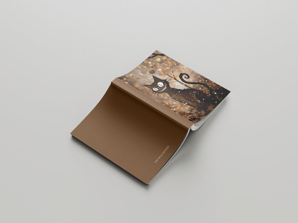 Spooky Cat Spiral Journal, A5 UNRULED