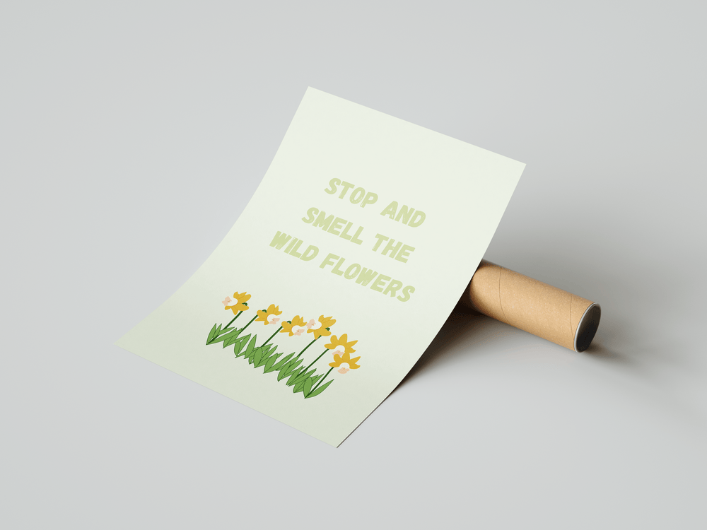 Wildflowers Aesthetic Poster