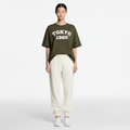 Tokyo 1980 Women Oversized T-shirt Pure Cotton - OLIVE
