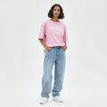 Tokyo 1980 Women Oversized T-shirt Pure Cotton - PINK
