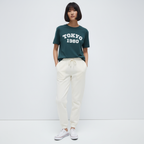 Tokyo 1980 Women Oversized T-shirt Pure Cotton - TEAL