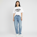 Tokyo 1980 Women Oversized T-shirt Pure Cotton - WHITE