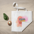 Free Your Energy Tote Bag 100% Cotton with Zipper
